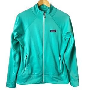 Patagonia Polartec Crosstrek Jacket Green Athletic Activewear Workout Athleisure